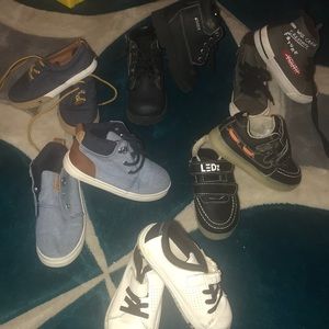 Boys shoes sizes vary from 7 1/2 to 10